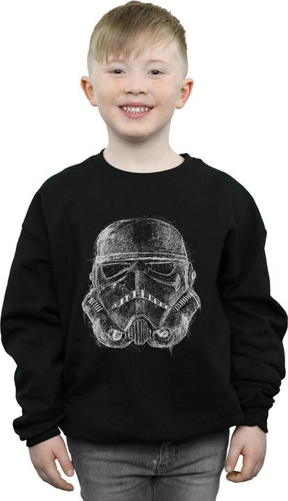 Immagine prodotto Star Wars Stormtrooper Scribble Helmet Felpa Ragazzi (152, 158)
