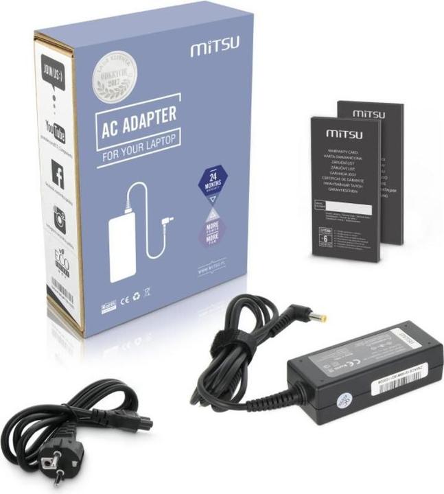 Productafbeelding Mitsu notebook oplader 19v 1.58a 5.5x1.7 - acer dell packard bell (30 W)
