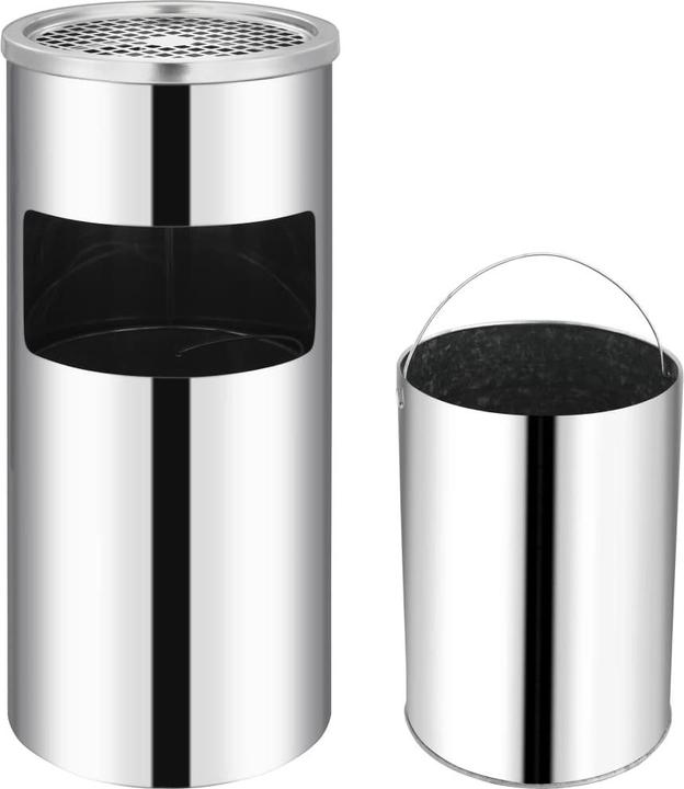 Produktbild vidaXL Mülleimer mit Aschenbecher