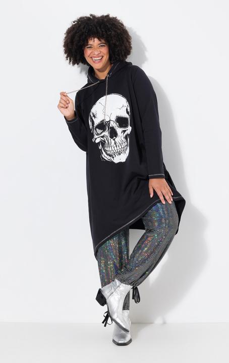 Actual product image Angel of Style A-line hoodie with skull and decorative seams (46, 48)