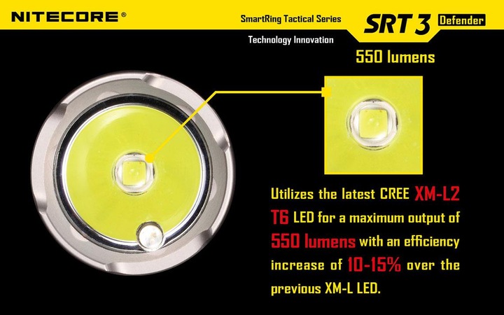 Produktbild Nitecore Srt3 (10 cm, 550 lm)