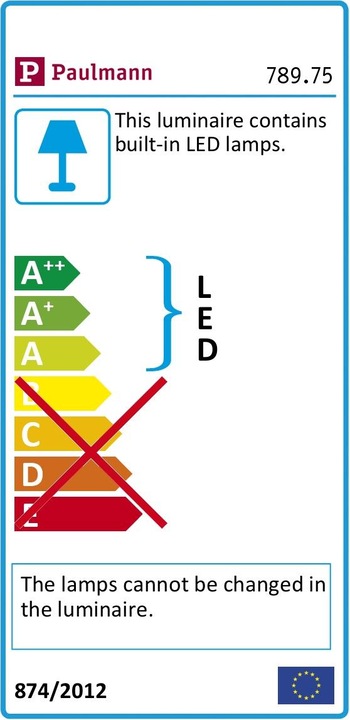 Energie-Label Paulmann SimpLED Stripe Set (Kaltweiss, 500 cm, Indoor)
