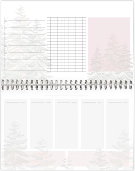 Actual product image Clairefontaine La Vie en Vosges, Planner, Block mit kopfseitiger Spiralbindung 22x14 cm, 53 bedruckte Blätter - (Soft cover)