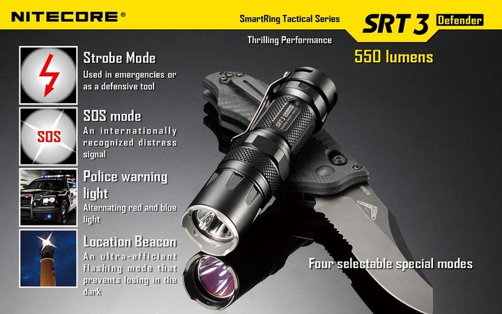 Produktbild Nitecore Srt3 (10 cm, 550 lm)