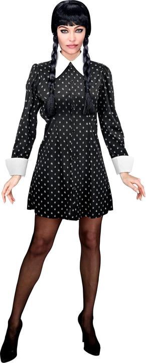 Widmann Adams Family Wednesday ladies costume black and white