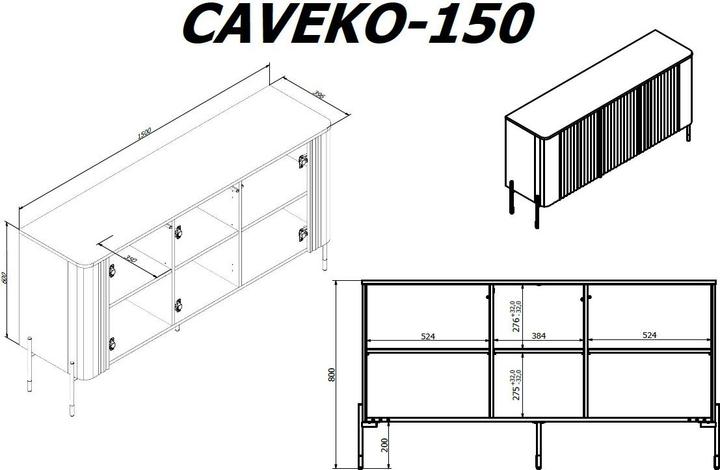 Produktbild Cama VERA 471005 (150 x 40 x 80 cm)