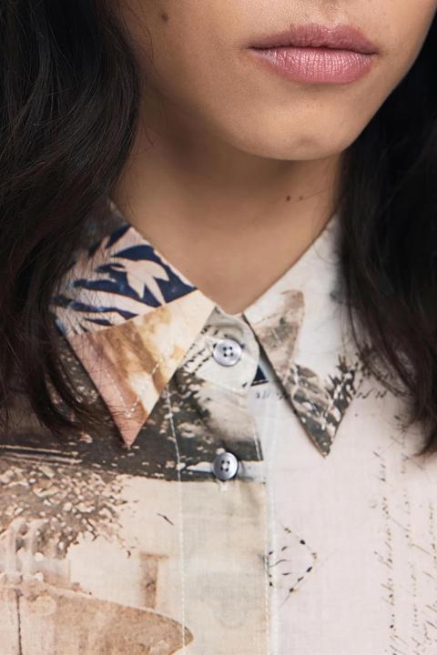 Immagine prodotto Desigual Camicia a Maniche Lunghe Donna Beige (S)