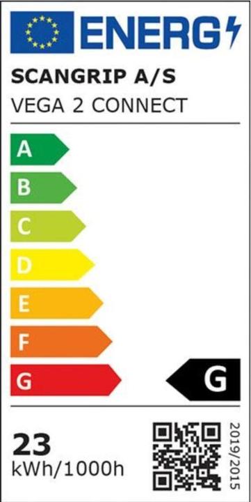 Energie-Label Scangrip Vega 2 Connect (2000 lm)