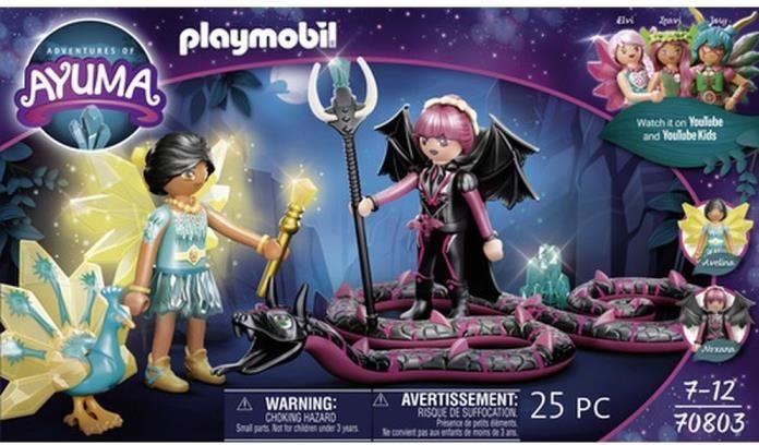 Produktbild Playmobil Crystal Fairy und Bat Fairy mit Seelentieren (70803, Playmobil Ayuma)