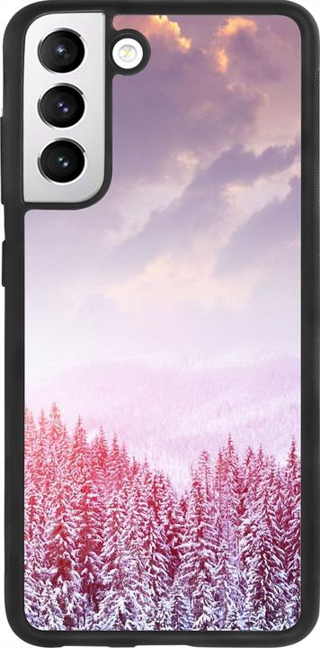 Actual product image PhoneLook Cover Silicone Black Winter 22 Pink Forest (Samsung Galaxy S21 FE 5G)