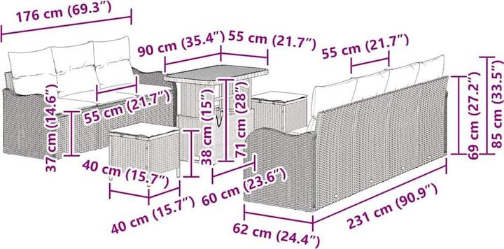 Produktbild vidaXL Helena