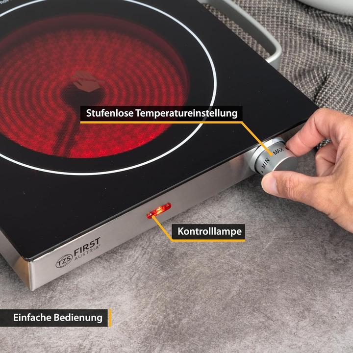 Actual product image TZS First Austria Infrared hotplate