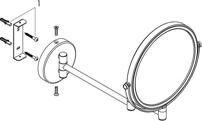 Produktbild hansgrohe Logis Universal Rasierspiegel