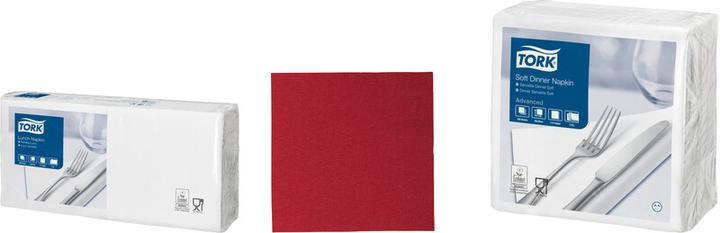 Actual product image Tork 477411 Papierserviette Bordeaux 150 Stück(e) (150 pcs., 33 x 33 cm)