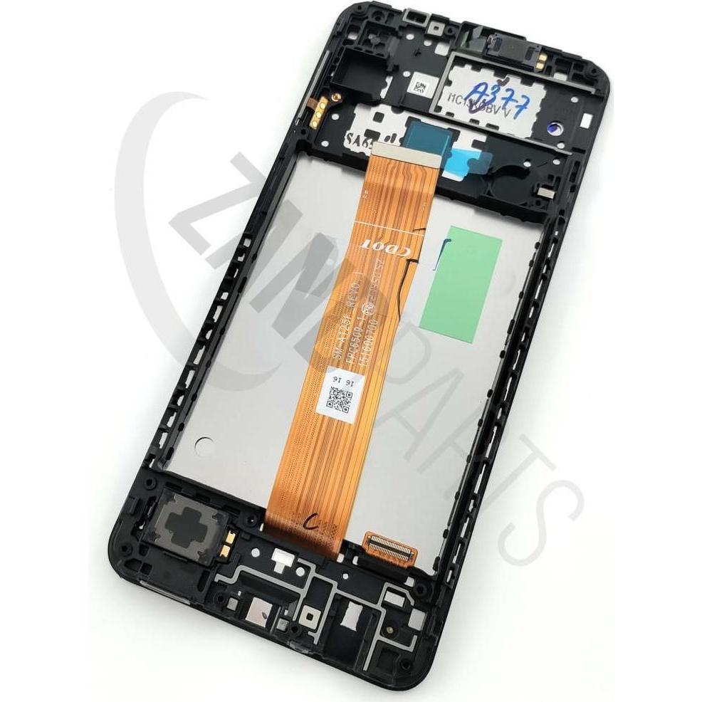 Samsung Galaxy A12 LCD Display Original - Black (Display, Galaxy A12), Mobilgerät Ersatzteile, Schwa