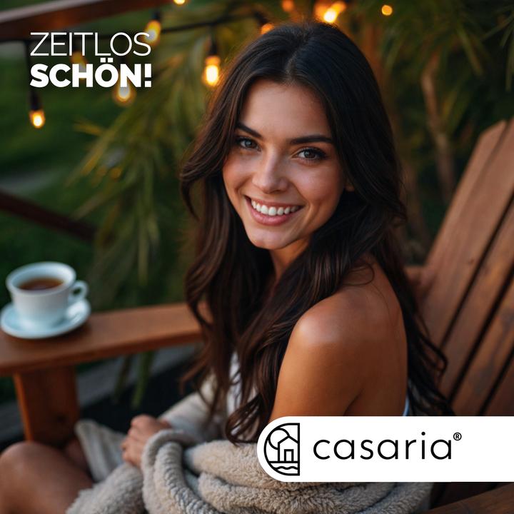 Actual product image Casaria Adirondack sun lounger set of 2 with footrest