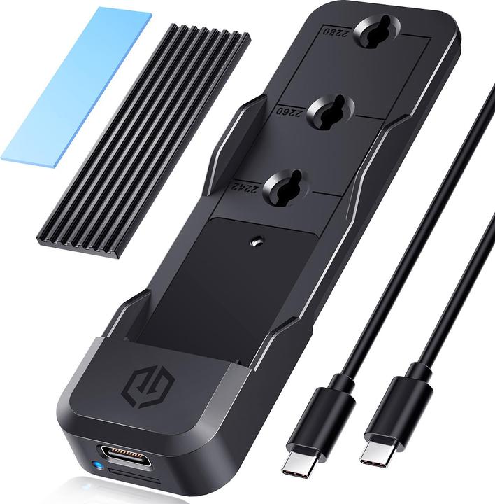 Graugear Docking Station für M.2 SSD NVMe/NGFF, Werkzeugfrei