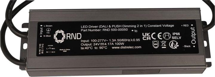 Produktbild RND LED-Treiber, DALI Dimmbar CV, 100W 4.17A 24V IP66