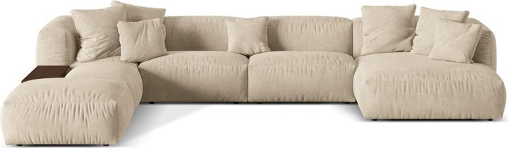 Actual product image Micadoni Modular Panoramic Left Corner Sofa, "Martina", 5 Seats, 406x280x75 Made in Europe (Sofa landscape)
