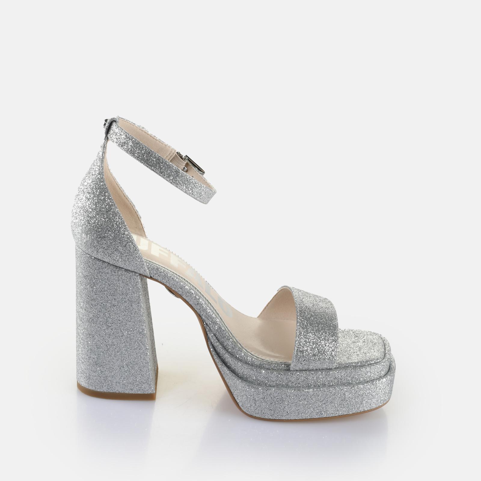 Thumbnail - Buffalo, Damen, Sandalen, May Neat, Silber, (40)