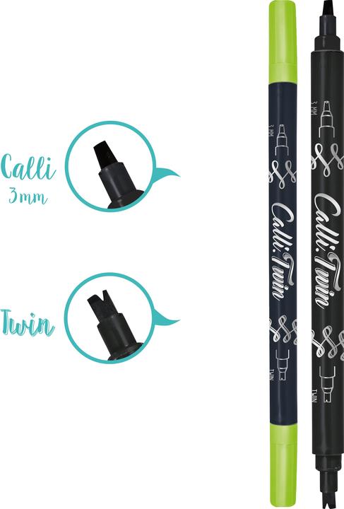 Produktbild Online Callibrush Pen TWIN 3mm 18603/6 Lime (1x)