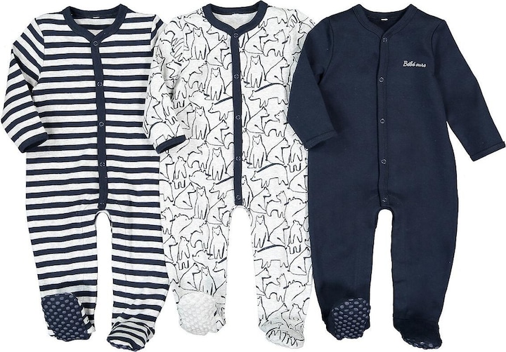 La Redoute Collections 3er-Pack Strampler aus Baumwolle