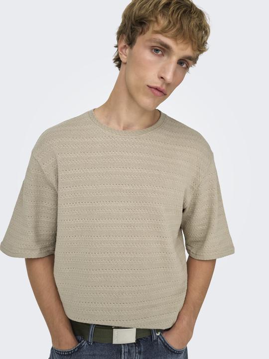 Produktbild Only & Sons Onsgivo Reg 12 Ss Crew Knit Noos (L)