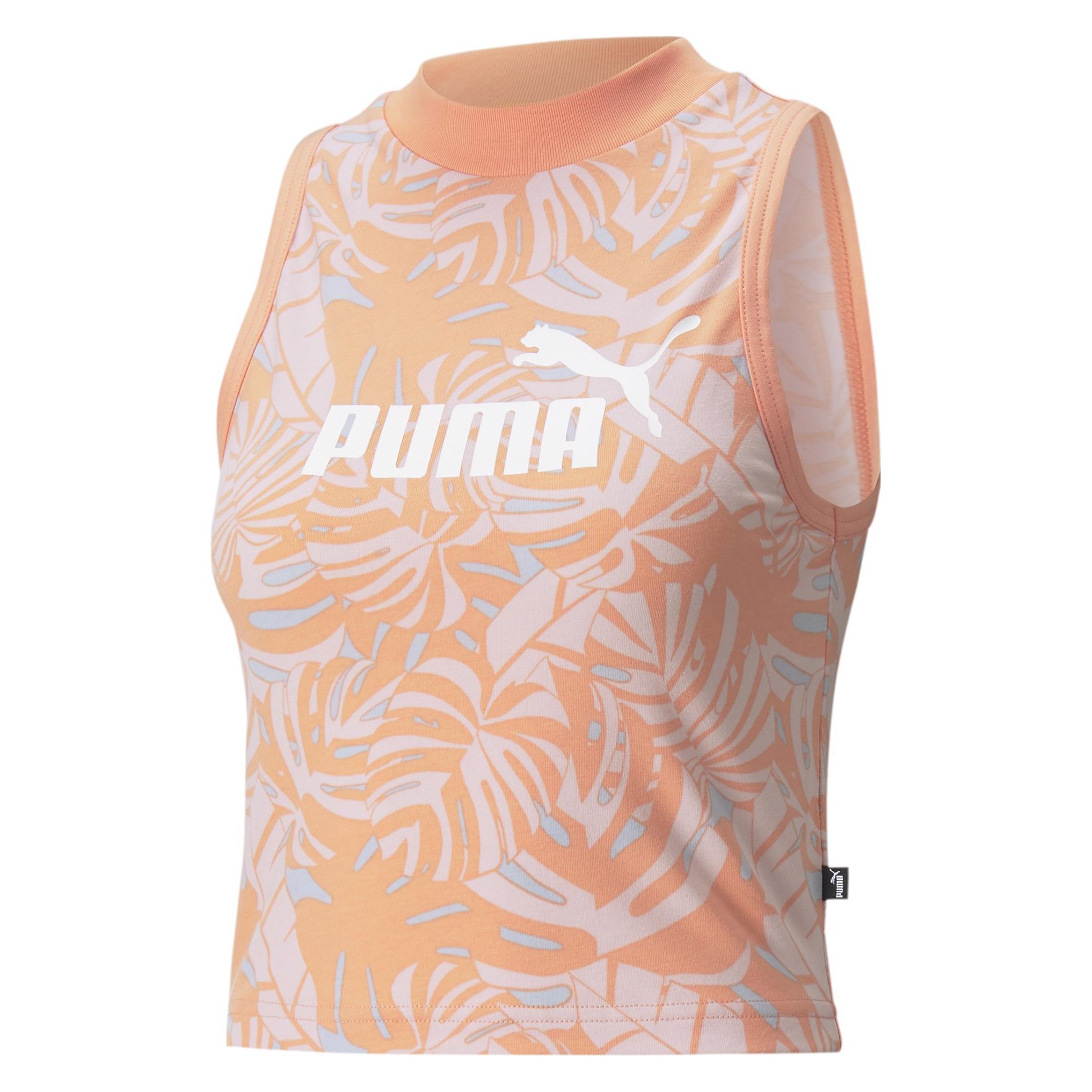 Puma, Damen, Shirts, Floral Vibes Aop Tank, Orange, (M)