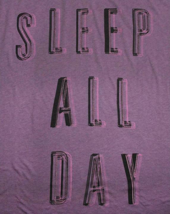 Actual product image Junk Food Womens/Ladies Sleep All Day Rock All Night Oversized Top (M)