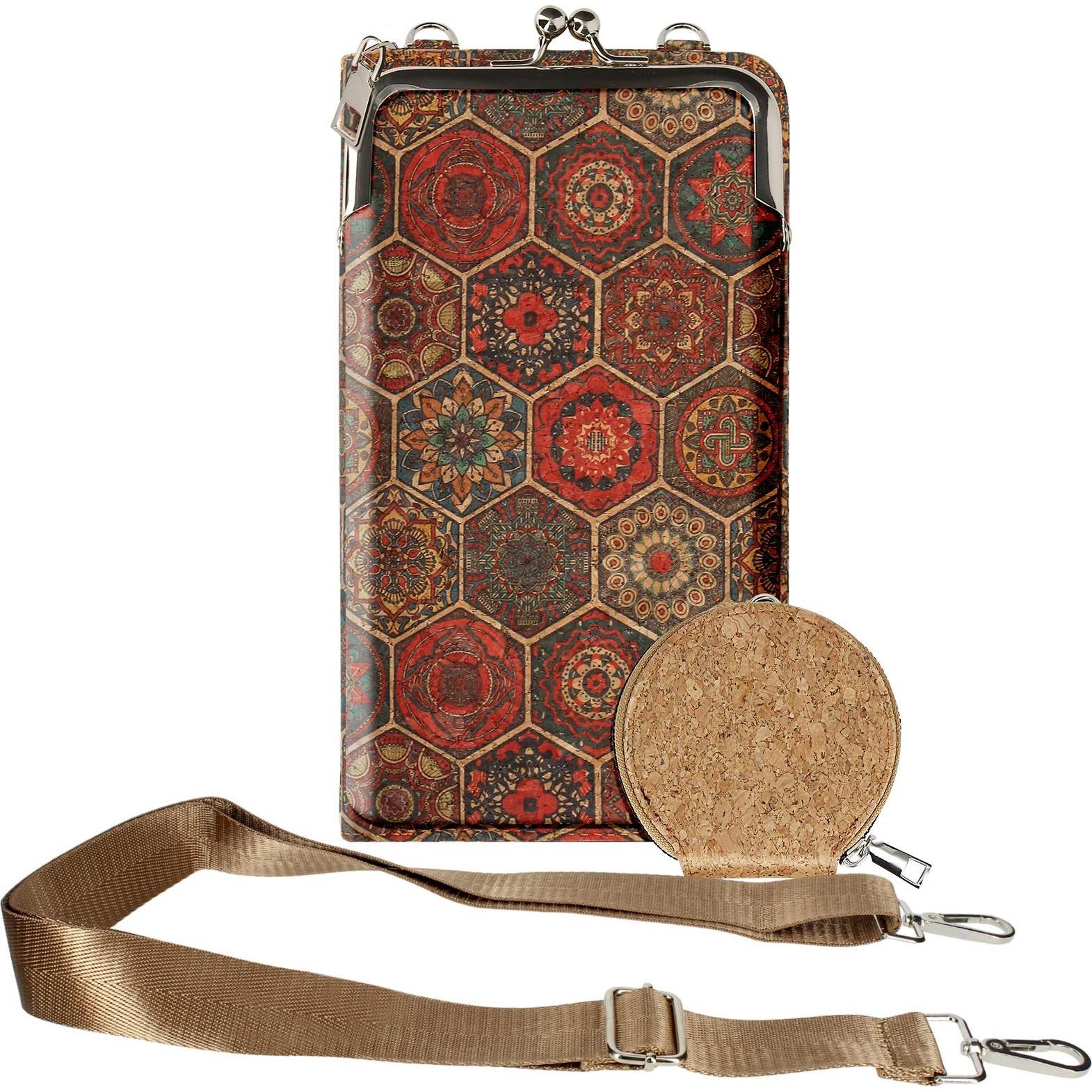 Avizar, Handtasche, CorkArt Korktasche, Mehrfarbig