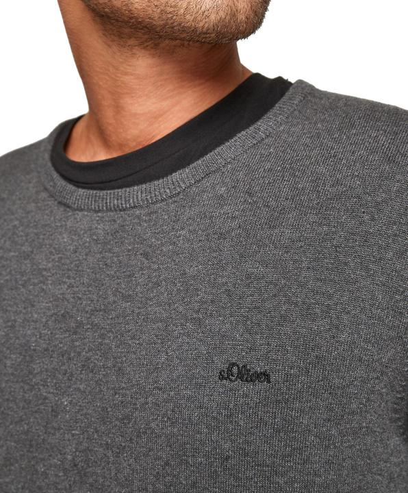 Image du produit S.Oliver Pulls hommes Pulls ras du cou en coton tricoté (5XL)