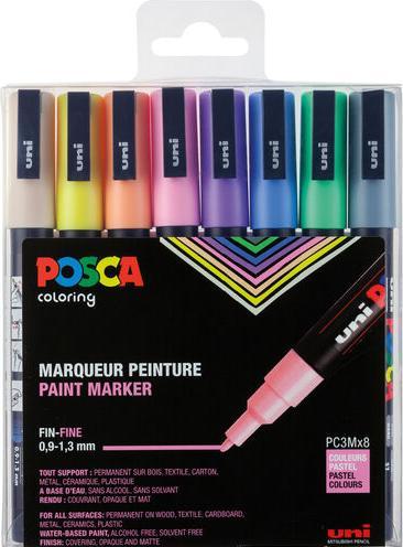 Actual product image Posca Marker PC-3M Rundspitze (8x)