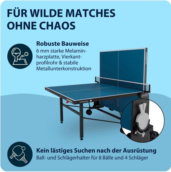 Image du produit Hudora Table de ping-pong Tournament