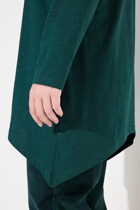 Produktbild Ulla Popken Longshirt, Blätter, V-Ausschnitt, Langarm (46, 48)