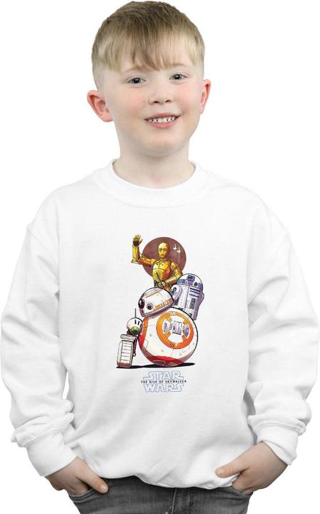 Produktbild Star Wars The Rise Of Skywalker Droids Illustration Sweatshirt Jungen (140, 146)