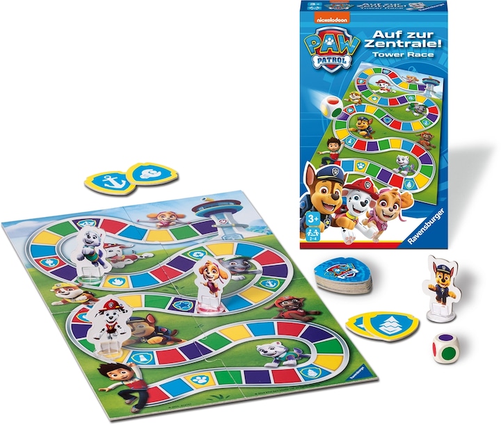 Immagine prodotto Ravensburger Paw Patrol - Gara con la torre. (Italiano, Spagnolo, Inglese, Francese, Tedesco, Olandese)