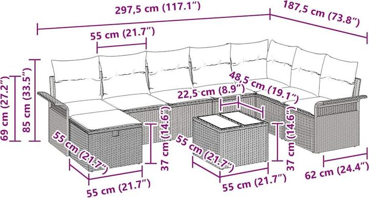 Produktbild vidaXL Hattie
