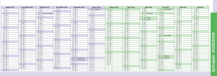 Produktbild Der Wochen-Tischkalender für das Schuljahr 2025/2026 (Kein Einband, Deutsch)
