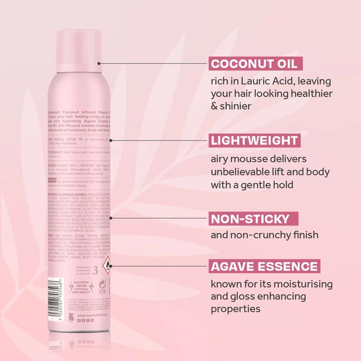 Produktbild Lee Stafford CoCo LoCo Agave Volumising Mousse - Foam hardener for hair volume - 200ml (200 ml)