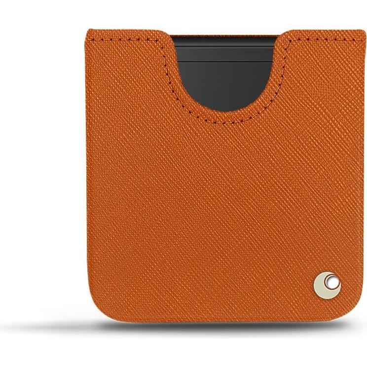 Noreve Lederschutzhülle (Samsung Galaxy Z Flip), Smartphone Hülle, Orange