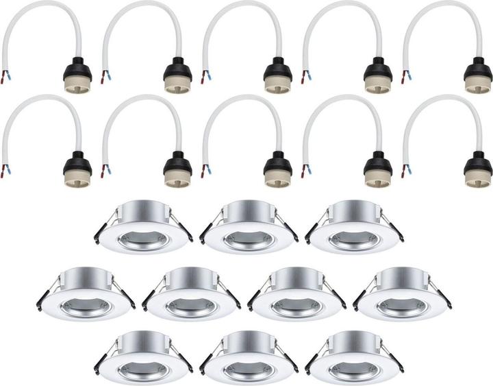 Produktbild Paulmann Einbauleuchte 10er-Pack starr (GU10)