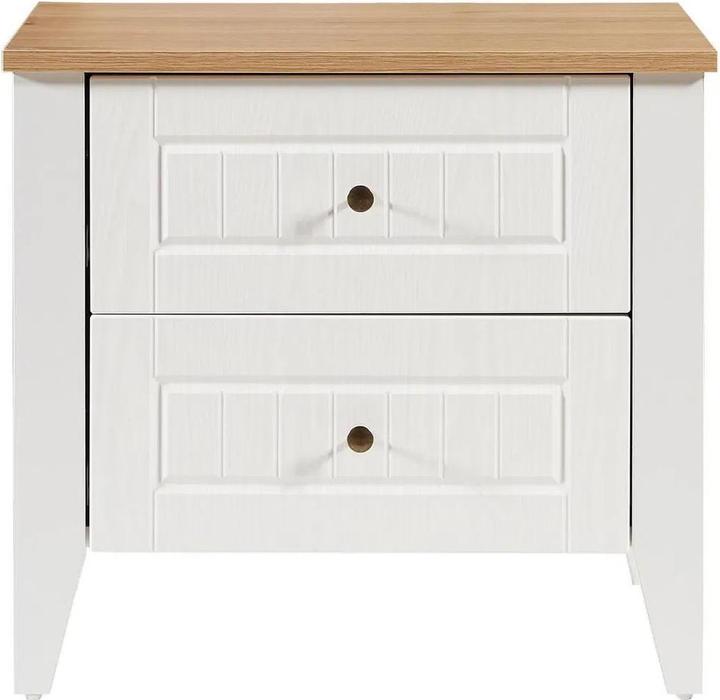 Actual product image Skye Decor Tuval White Nightstand (60 x 44 x 54.40 cm)