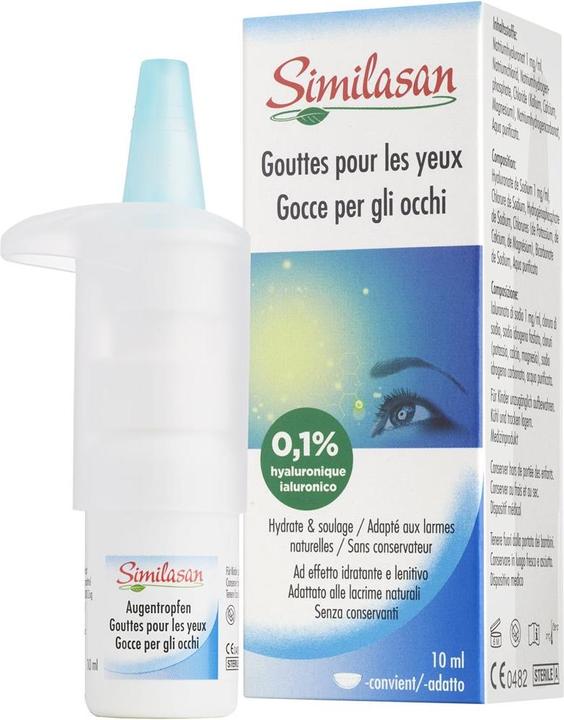Produktbild Similasan Augentropfen mit 0,1 % Hyaluron (10 ml, 10 ml Augentropfen mit 0,1% Hyaluron)