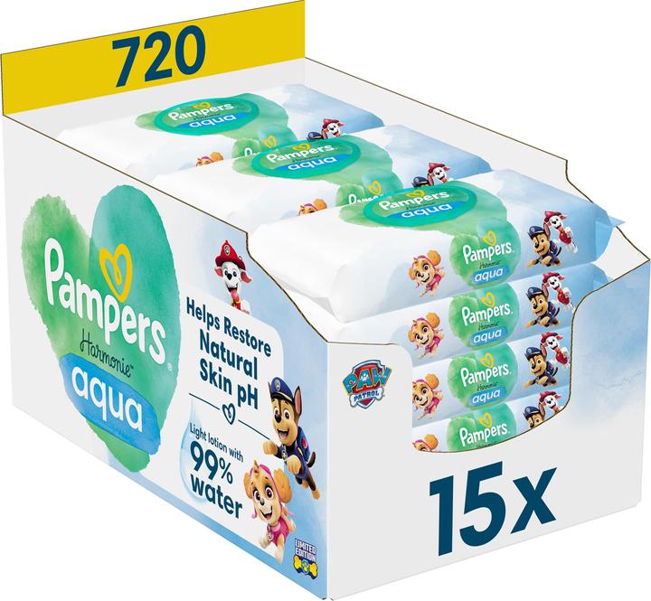 Pampers Harmonie Aqua (720 Pezzo/i)