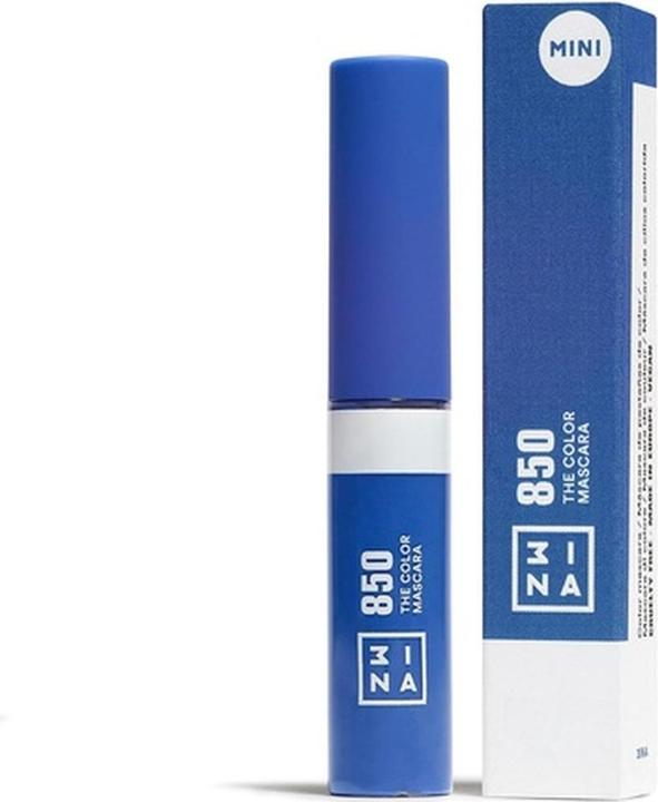 Image du produit 3INA MAKEUP The Color Mascara 850 Blue Mascara with Vegetal Keratin Volume and Lift Travel Size 5.5m (850 - Bleu Mini)