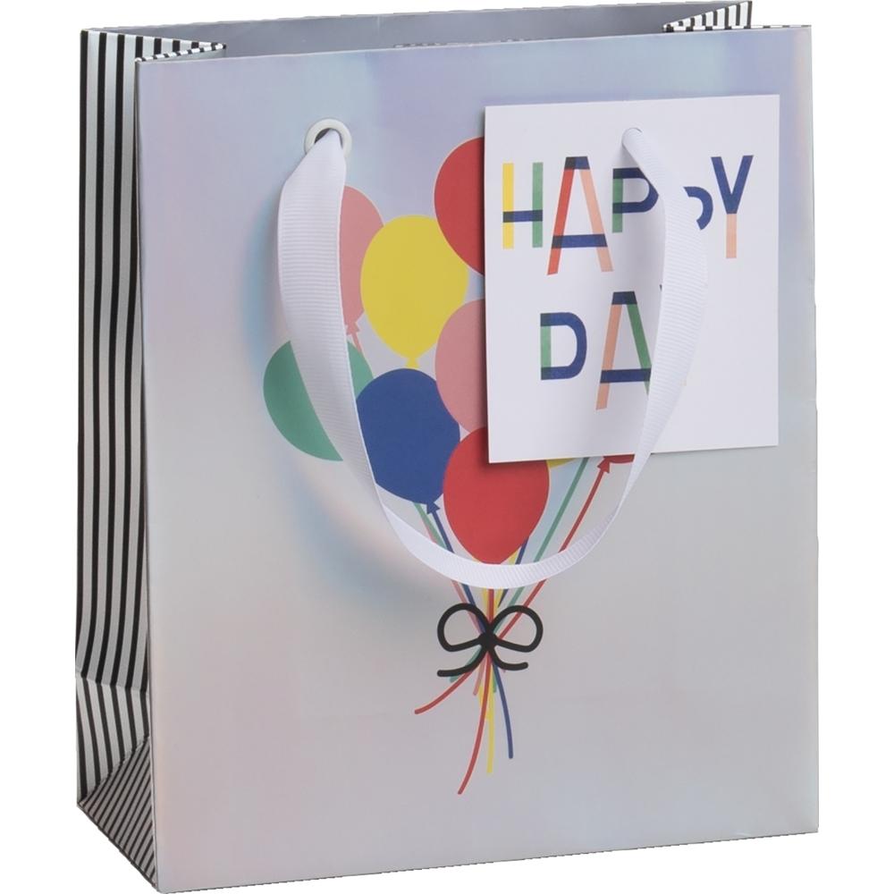 Stewo, Geschenkverpackung, Geschenktasche Lotte 254357387 18x21cm silber FSC (Geschenktüte, 1 x)