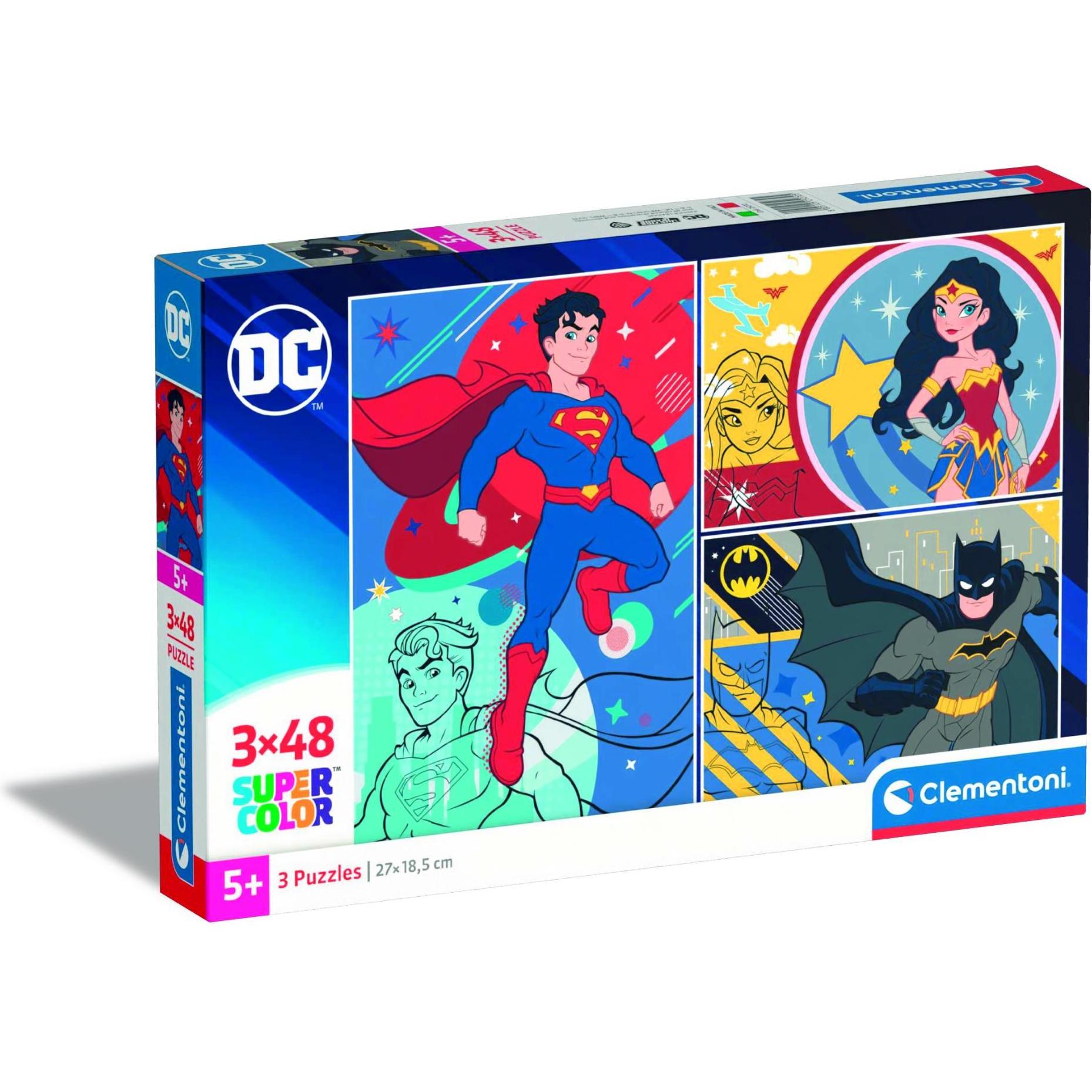 Clementoni 3x48 Stk. - Dc comics (48 Teile)