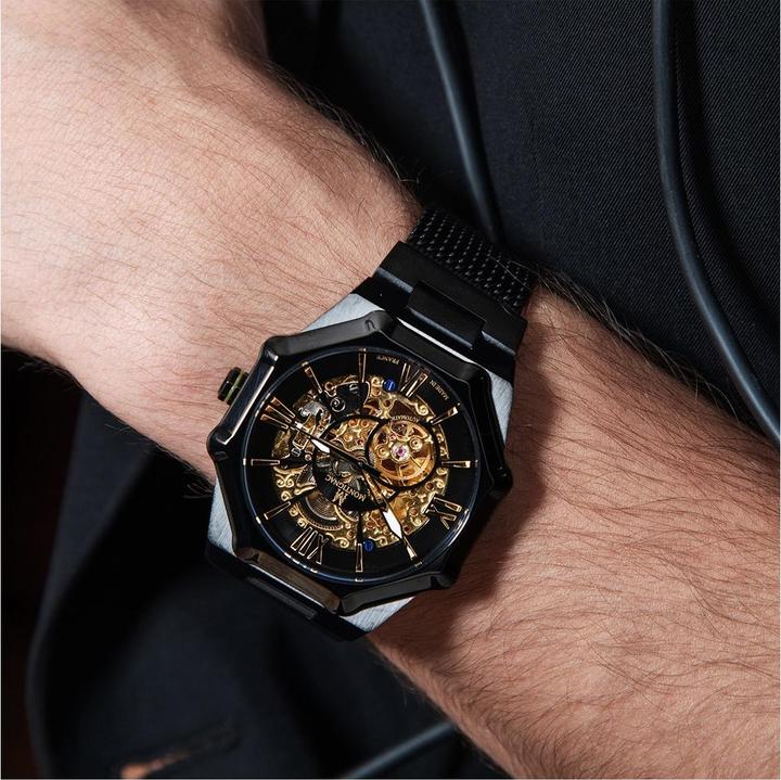 Produktbild Montignac Automatische Uhr Octagon (Skeleton-Uhr, 44 mm)