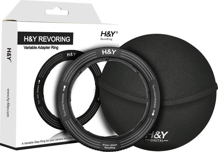 Image du produit H&Y RevoRing 67-82mm Variable Adapter For 82mm - Grey (HY-RS82-T) (Adaptateurs de filtre, 82 mm)