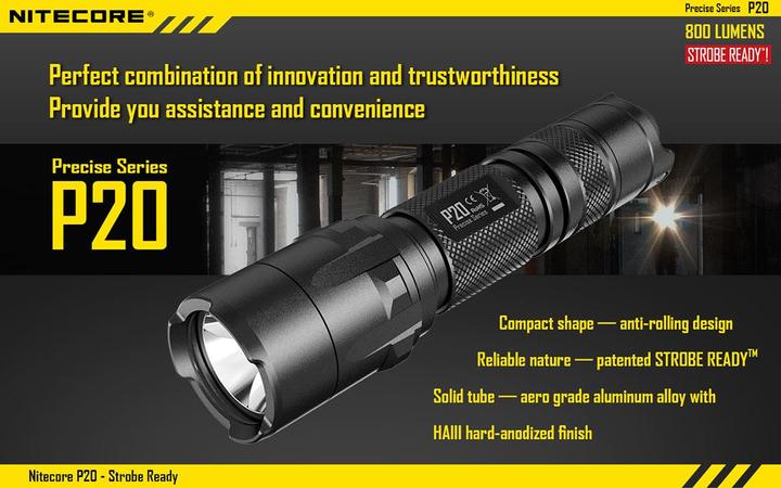 Produktbild Nitecore P20 (13.40 cm, 800 lm)